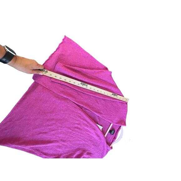 Eileen Fisher Cropped Cardigan Open Sweater Organic Linen 3/4 Sleeve Size 3X - Picture 8 of 11